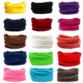 Solid Color Magic Seamless multifunctional Neck Tube bandana headwear Buff